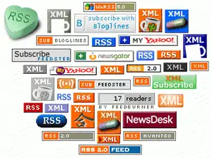 Several different RSS Subscription Icons